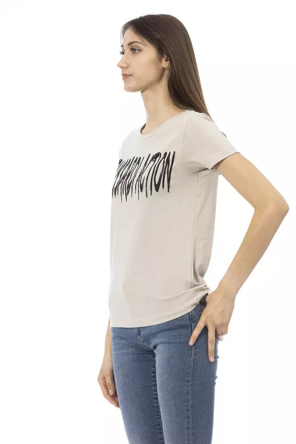 Trussardi Action - Beige Cotton Women T-Shirt