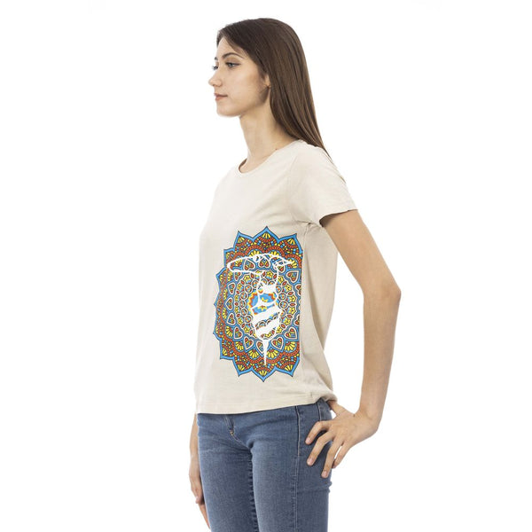 Trussardi Action - Beige Cotton Women T-Shirt