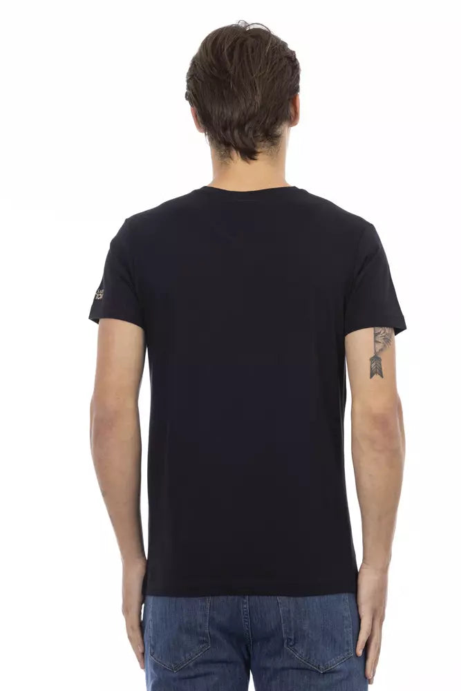 Trussardi Action Black Cotton Men T-shirt