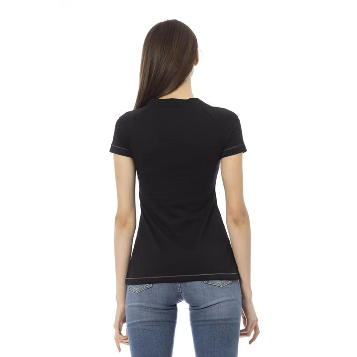 Trussardi Action Black Cotton Women T-shirt