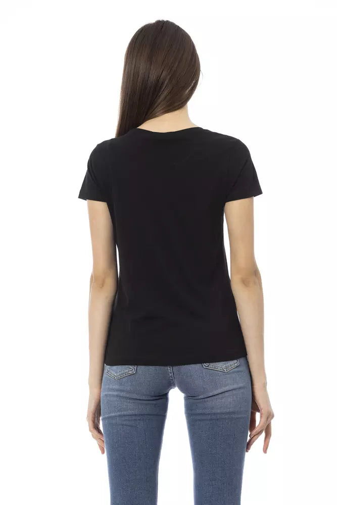 Trussardi Action - Black Cotton Women T-Shirt