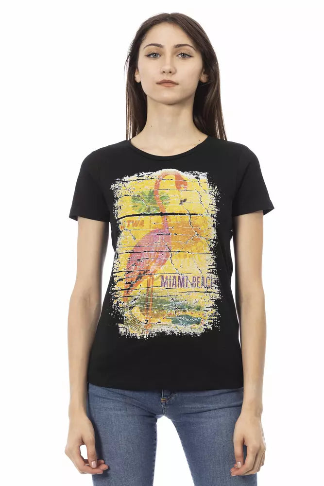 Trussardi Action - Black Cotton Women T-Shirt