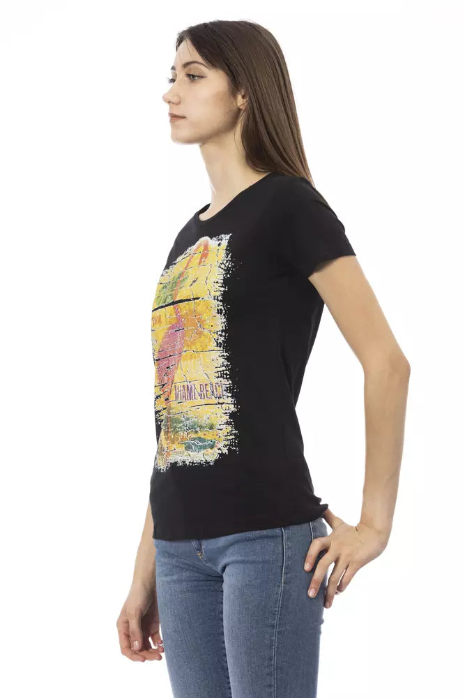 Trussardi Action - Black Cotton Women T-Shirt