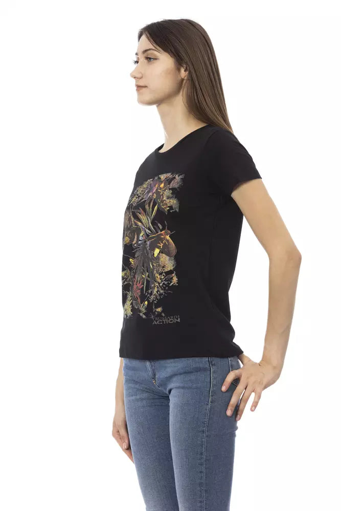Trussardi Action - Black Cotton Women T-Shirt