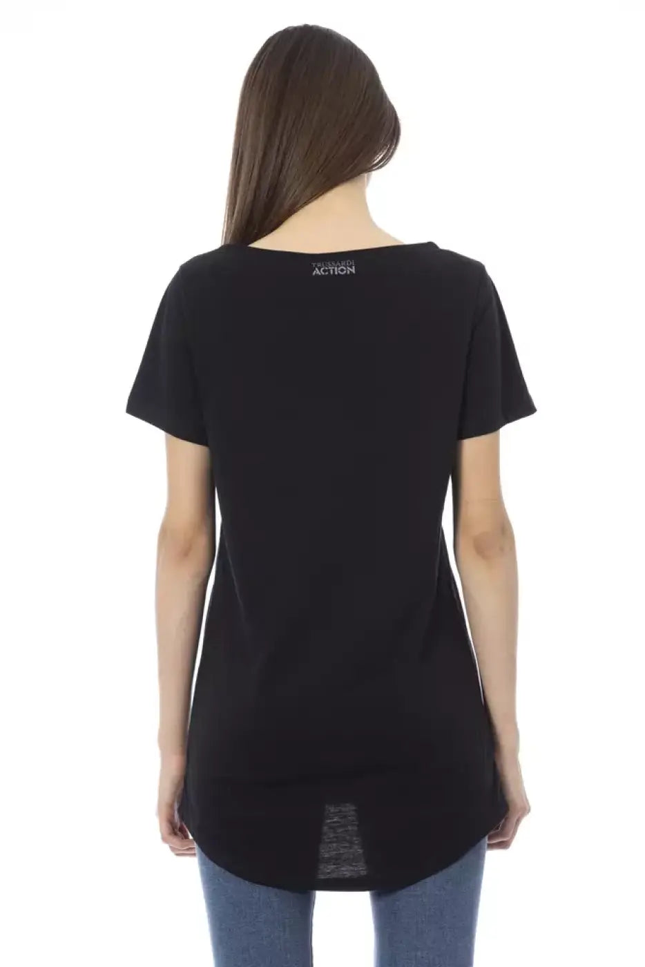 Trussardi Action Black Cotton Women T-shirt