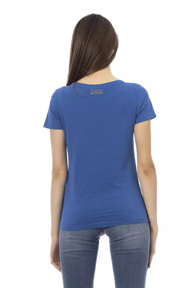 Trussardi Action - Blue Cotton Women T-Shirt