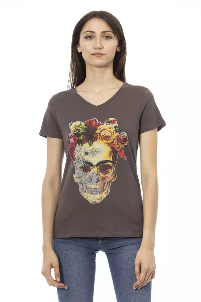 Trussardi Action - Brown Cotton Women T-Shirt