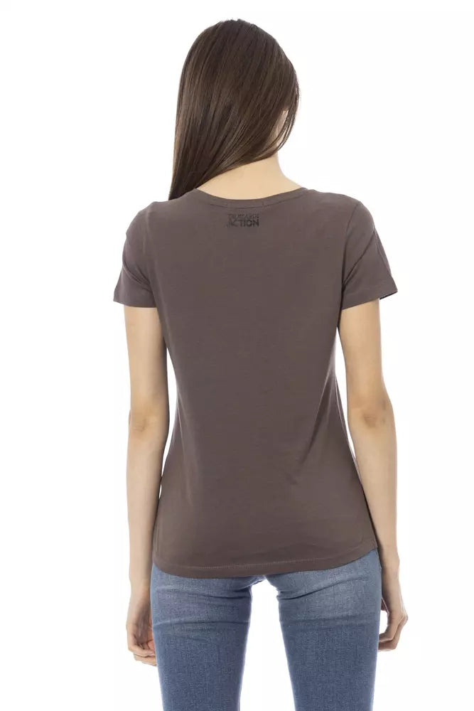 Trussardi Action - Brown Cotton Women T-Shirt