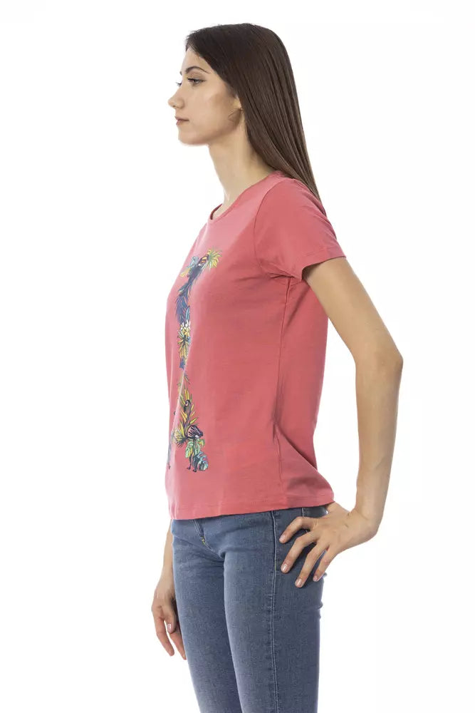 Trussardi Action - Fuchsia Cotton Tops &amp; T-Shirt