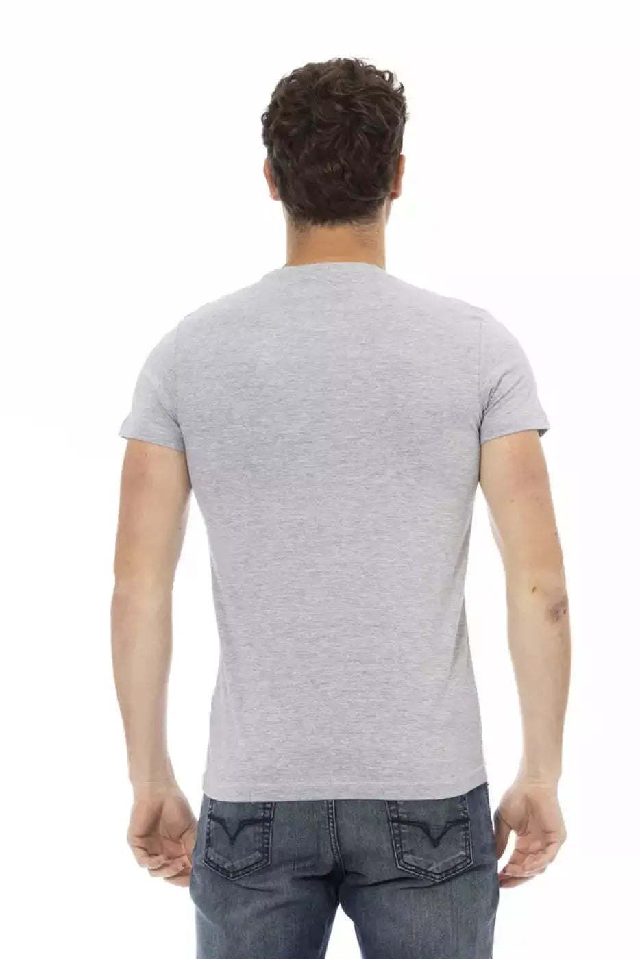 Trussardi Action Gray Cotton Men’s T-Shirt