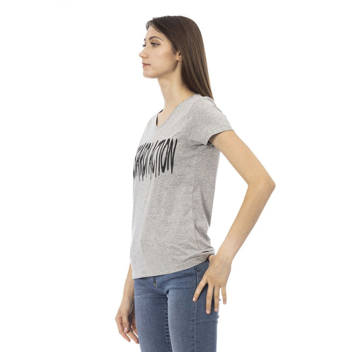 Trussardi Action - Gray Cotton Women T-Shirt