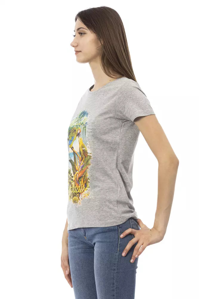 Trussardi Action - Gray Cotton Women T-Shirt