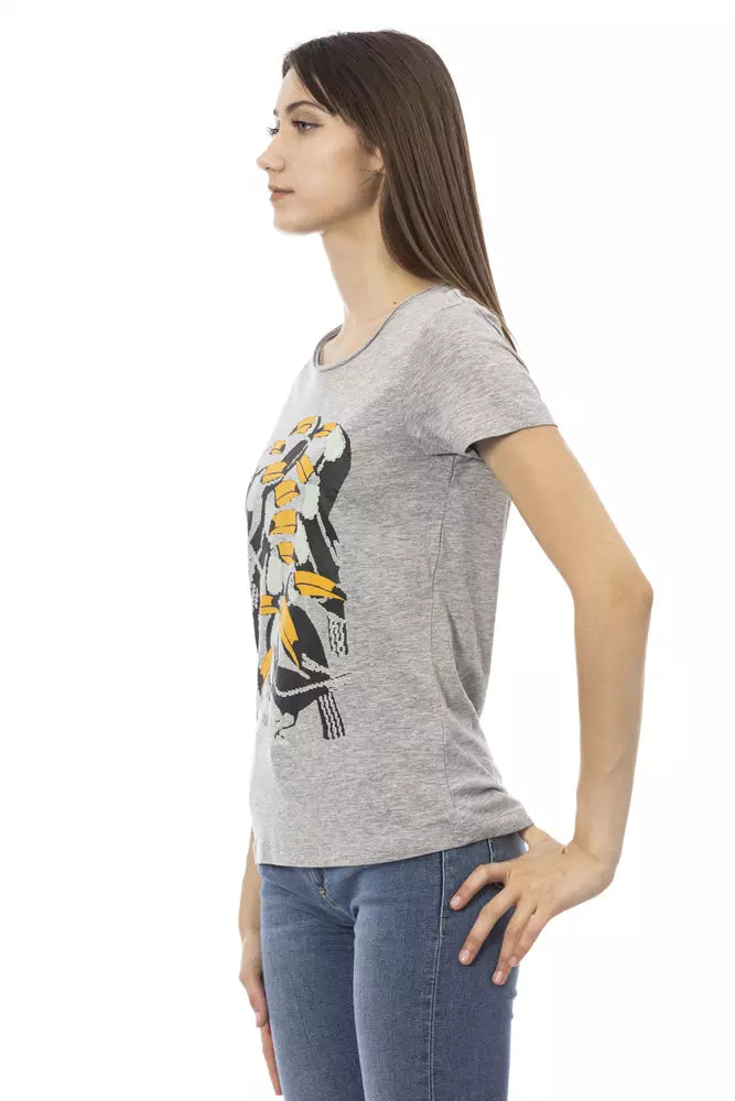 Trussardi Action - Gray Cotton Women T-Shirt