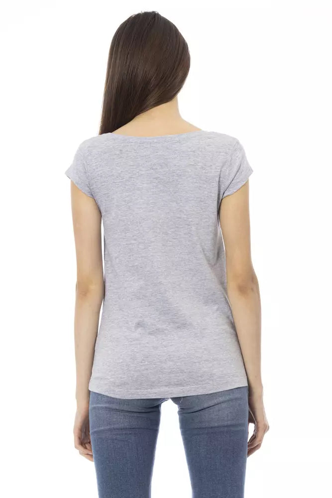 Trussardi Action - Gray Cotton Women T-Shirt