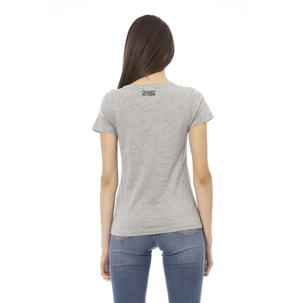 Trussardi Action - Gray Cotton Women Top