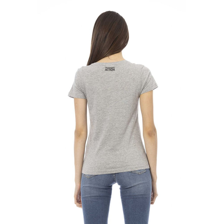 Trussardi Action - Gray Cotton Women Top