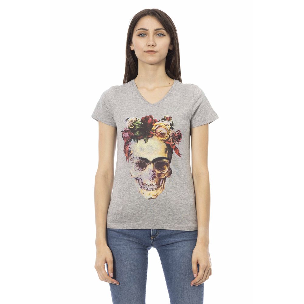 Trussardi Action - Gray Cotton Women Top