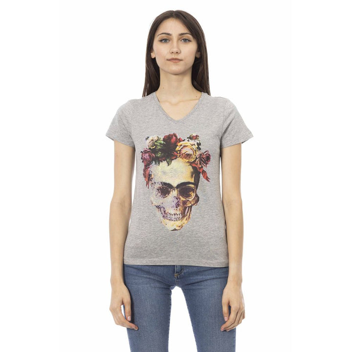 Trussardi Action - Gray Cotton Women Top