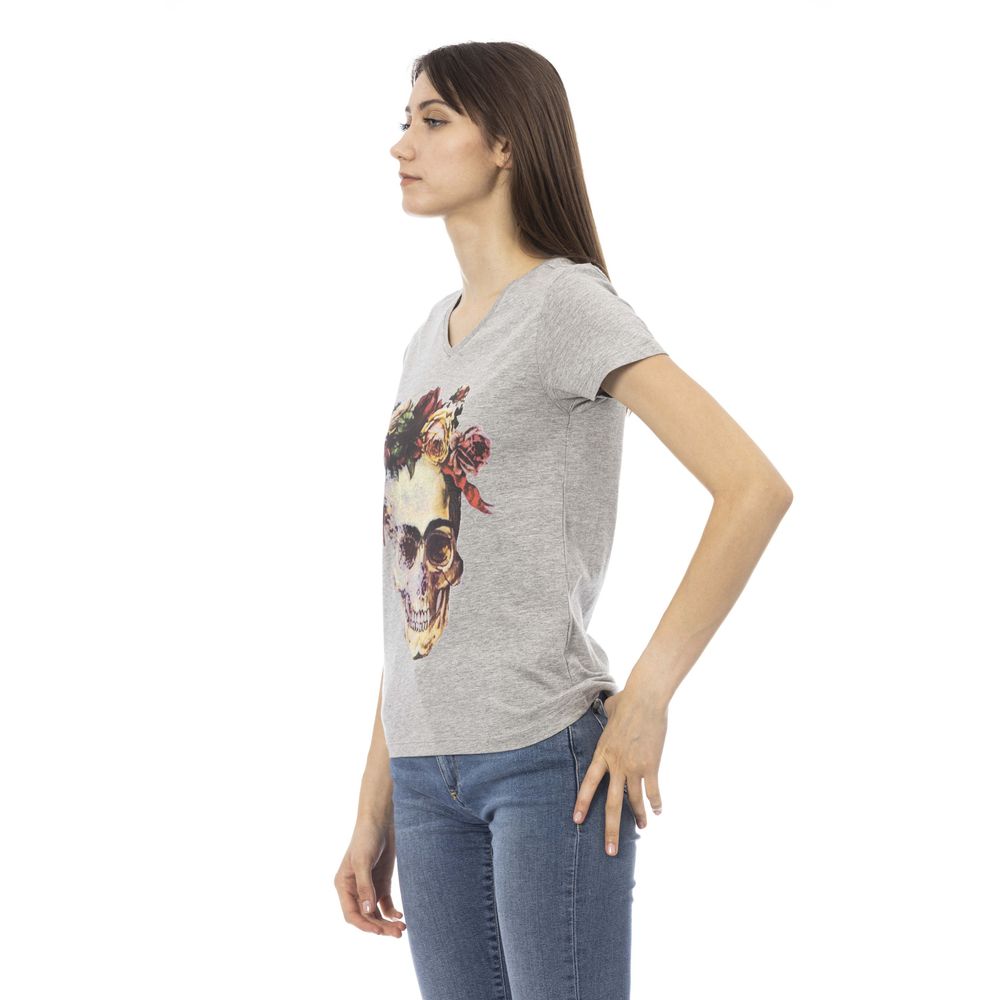 Trussardi Action - Gray Cotton Women Top