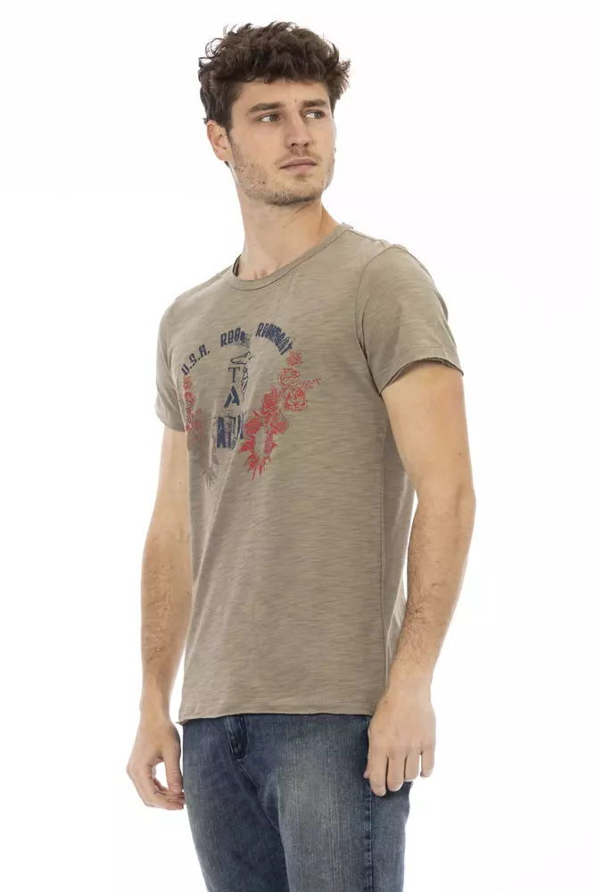 Trussardi Action ?Green Cotton Men T-shirt’