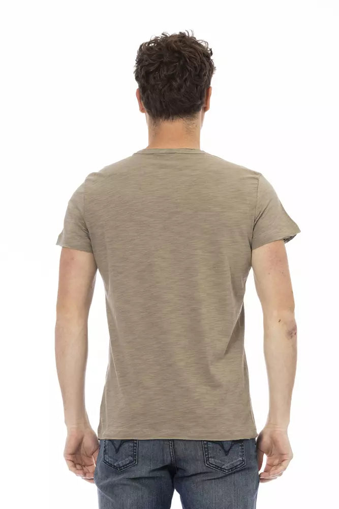 Trussardi Action ?Green Cotton Men T-shirt’
