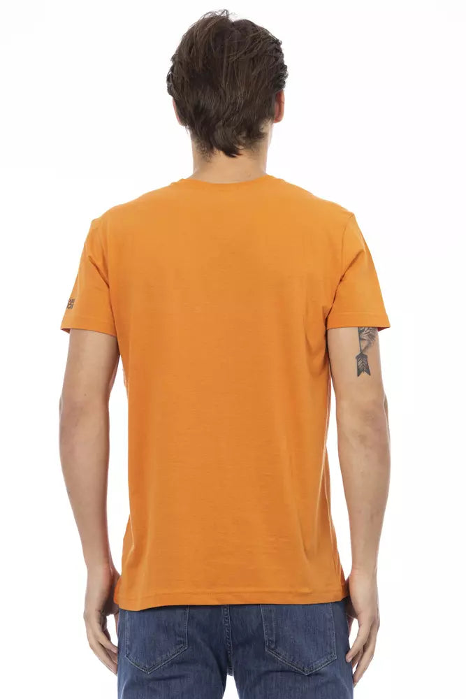 Trussardi Action Orange Cotton Men T-shirt