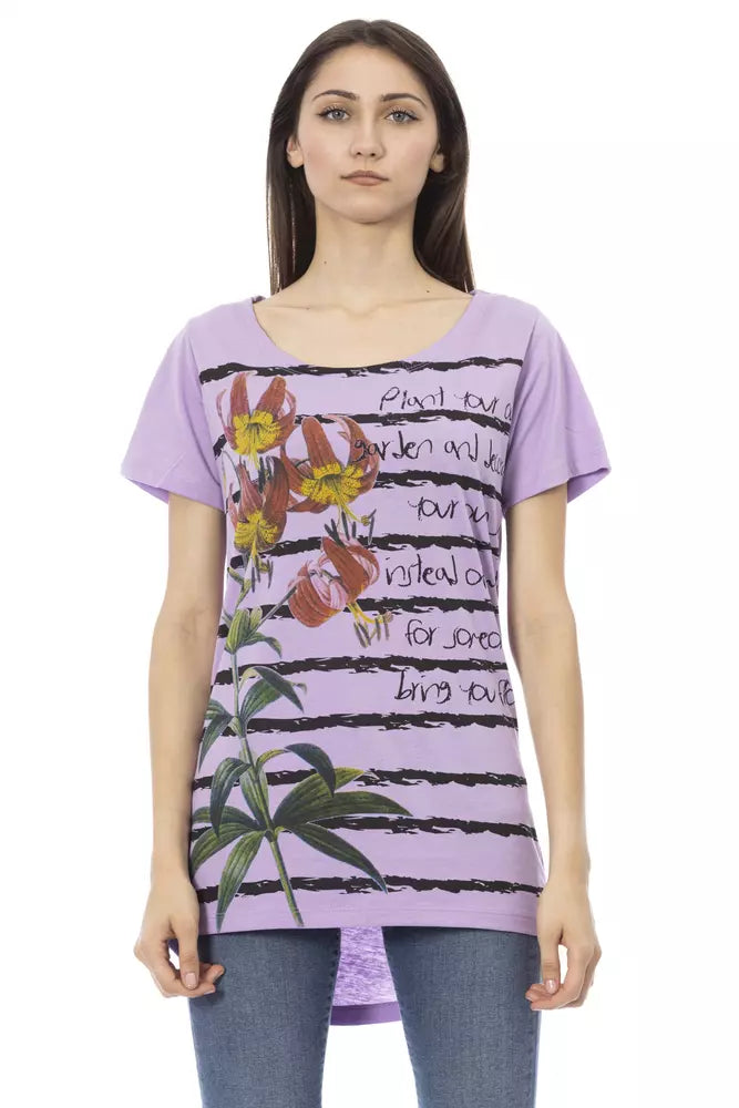 Trussardi Action - Purple Cotton Women T-Shirt