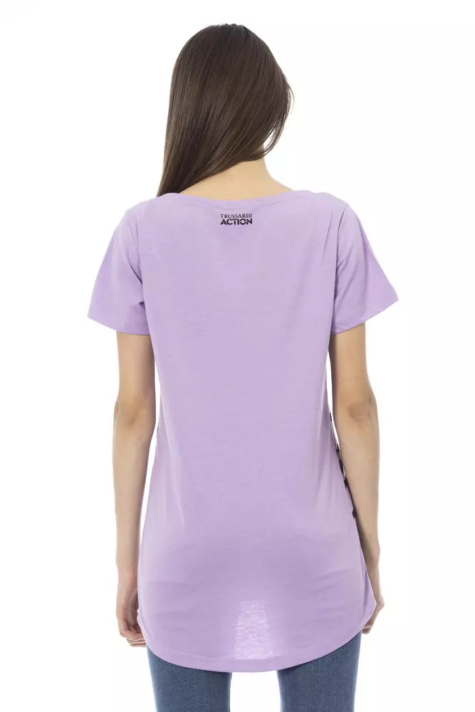 Trussardi Action - Purple Cotton Women T-Shirt