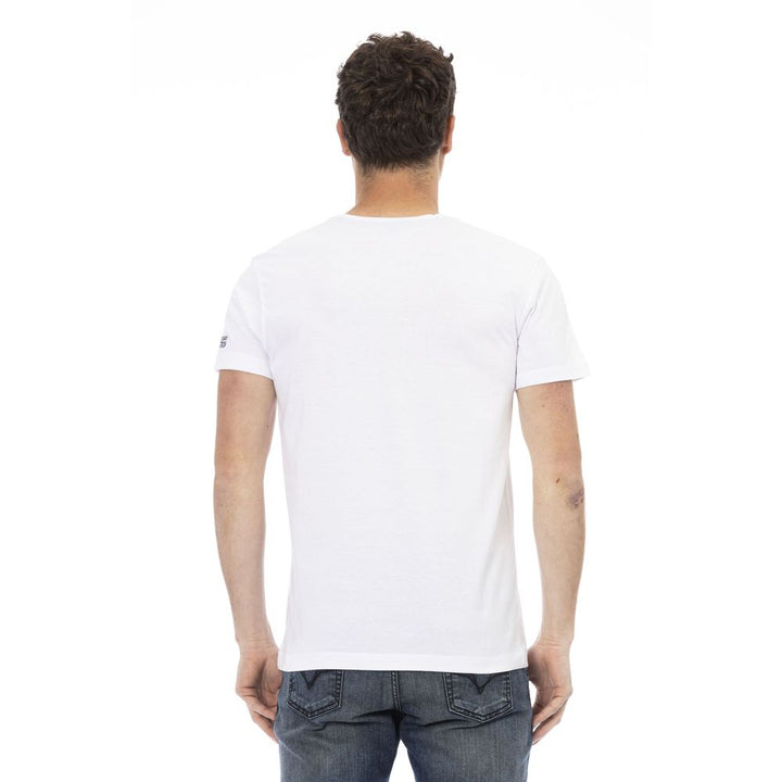 Trussardi Action White Cotton Men T-shirt
