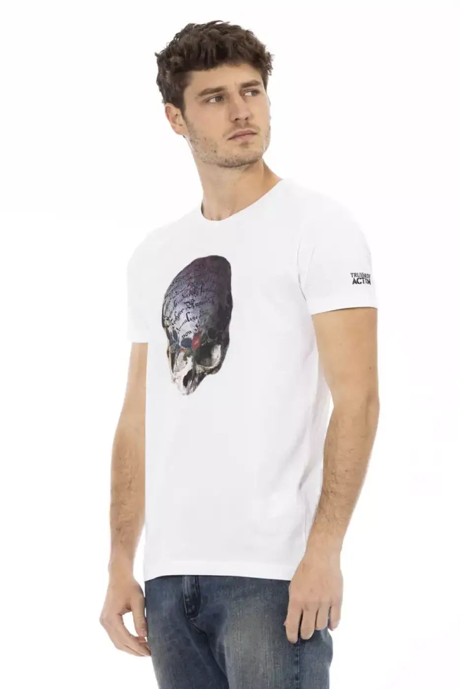 Trussardi Action White Cotton Men’s T-Shirt
