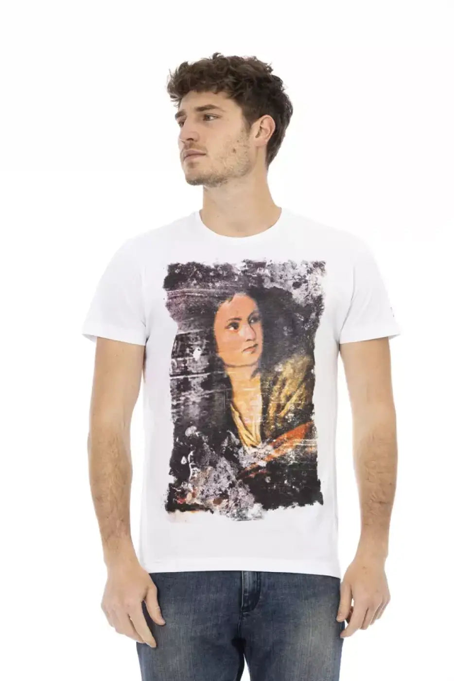 Trussardi Action White Cotton Men’s T-Shirt
