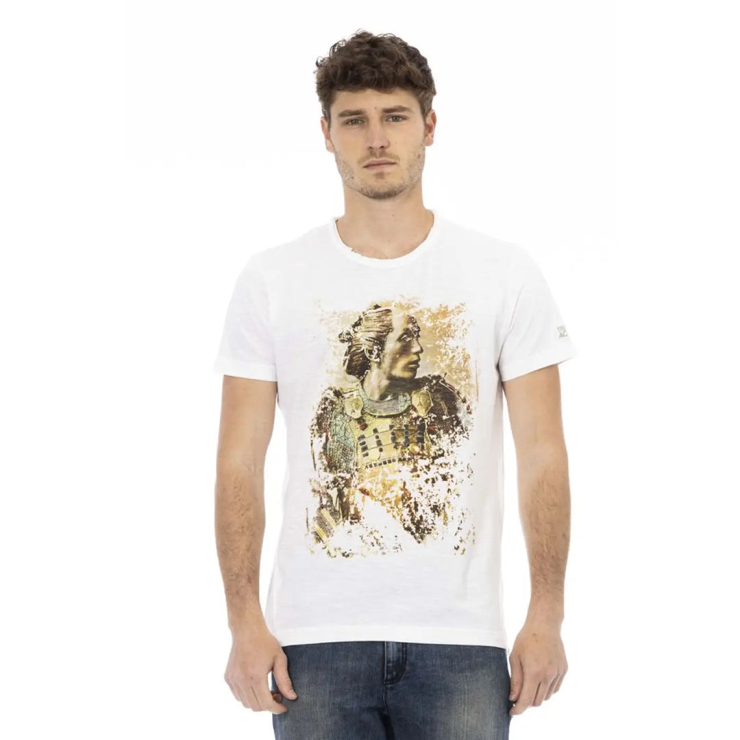 Trussardi Action White Cotton Men’s T-Shirt