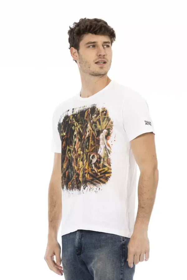 Trussardi Action White Cotton Men’s T-Shirt