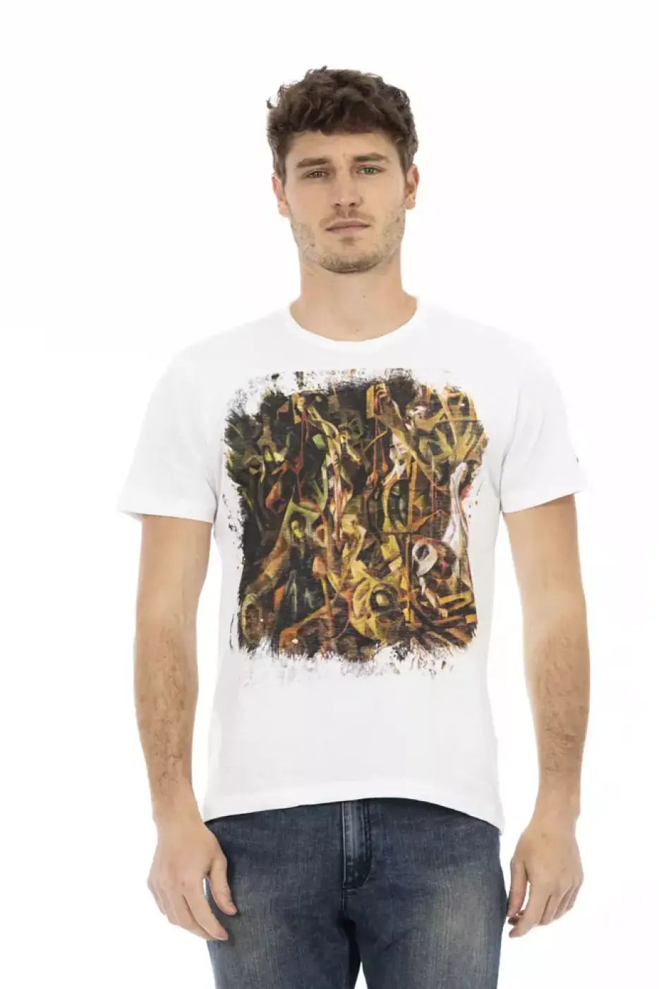 Trussardi Action White Cotton Men’s T-Shirt