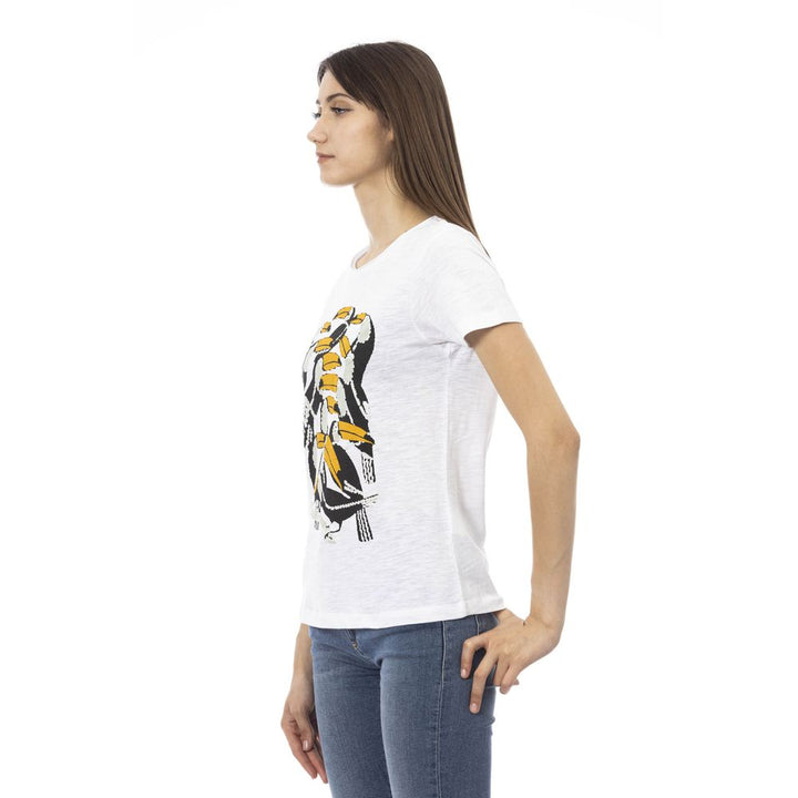 Trussardi Action - White Cotton Women T-Shirt