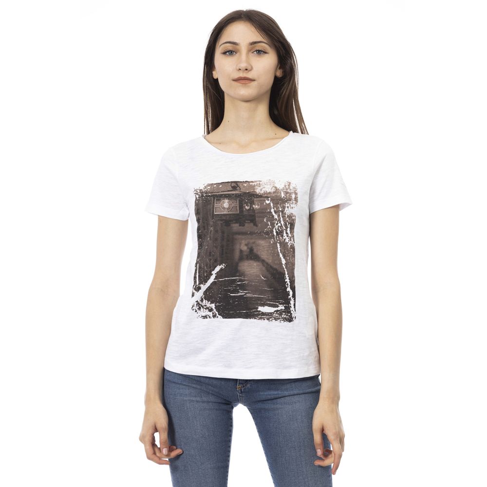 Trussardi Action - White Cotton Women T-Shirt