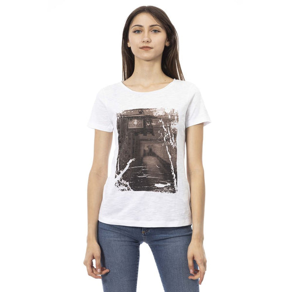 Trussardi Action - White Cotton Women T-Shirt