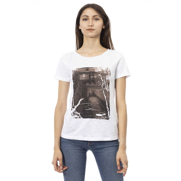 Trussardi Action - White Cotton Women T-Shirt