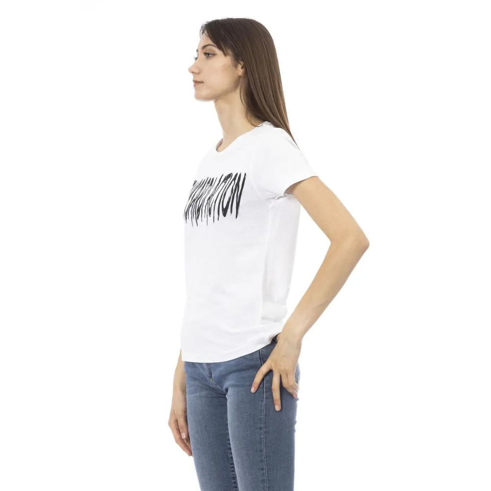 Trussardi Action White Cotton Women T-shirt