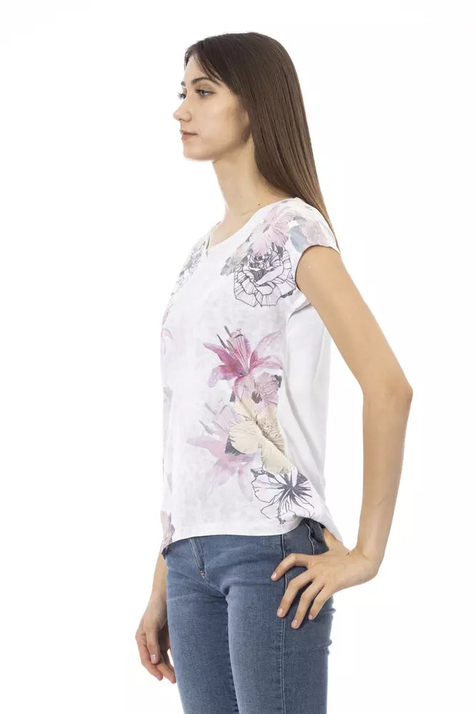 Trussardi Action - White Cotton Women T-Shirt