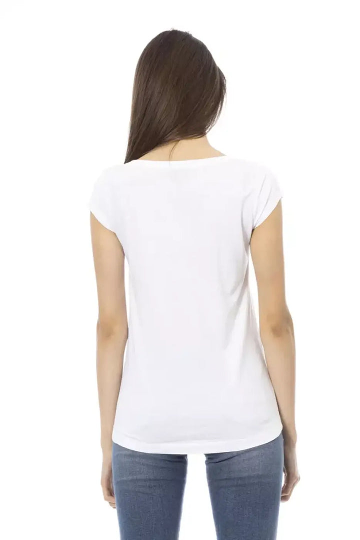 Trussardi Action White Cotton Women T-shirt
