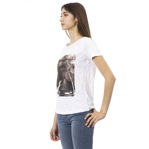 Trussardi Action - White Cotton Women T-Shirt