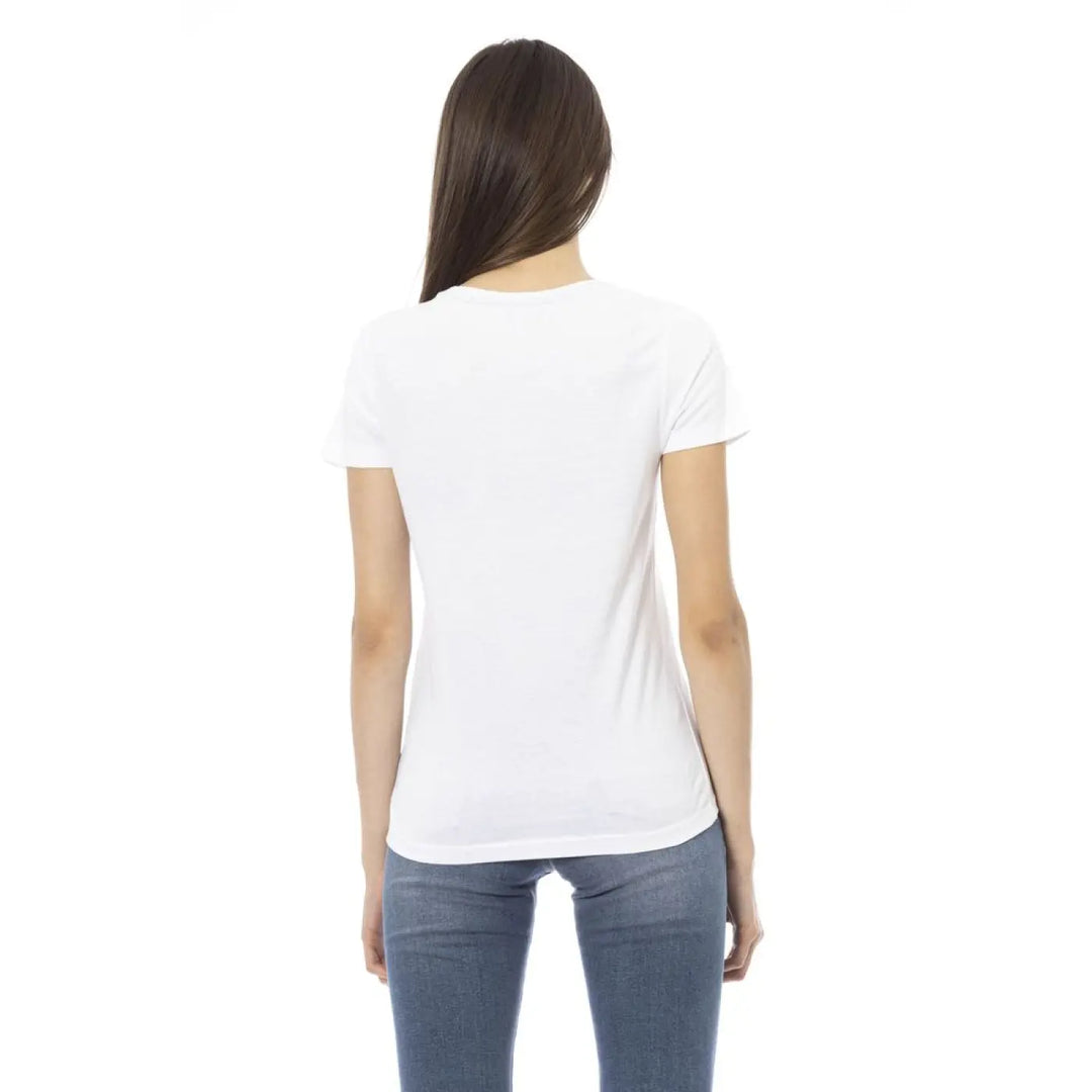 Trussardi Action White Cotton Women T-shirt