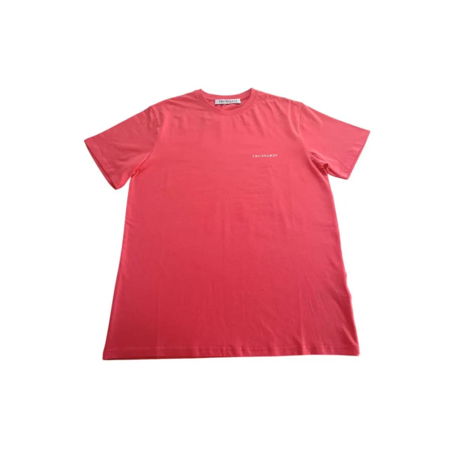 Trussardi Beachwear Red Cotton Men’s T-Shirt