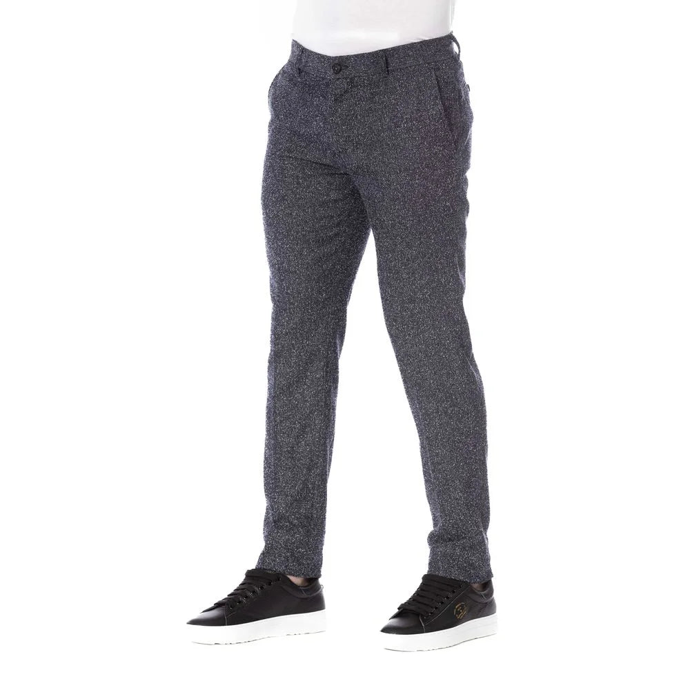 Trussardi Black Cotton Men Pant