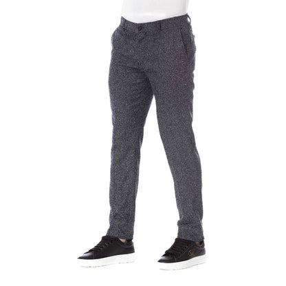 Trussardi Black Cotton Men Pant