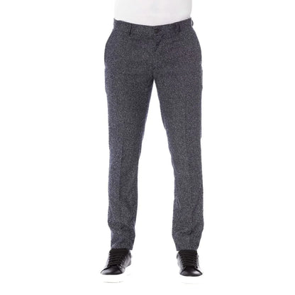 Trussardi Black Cotton Men Pant