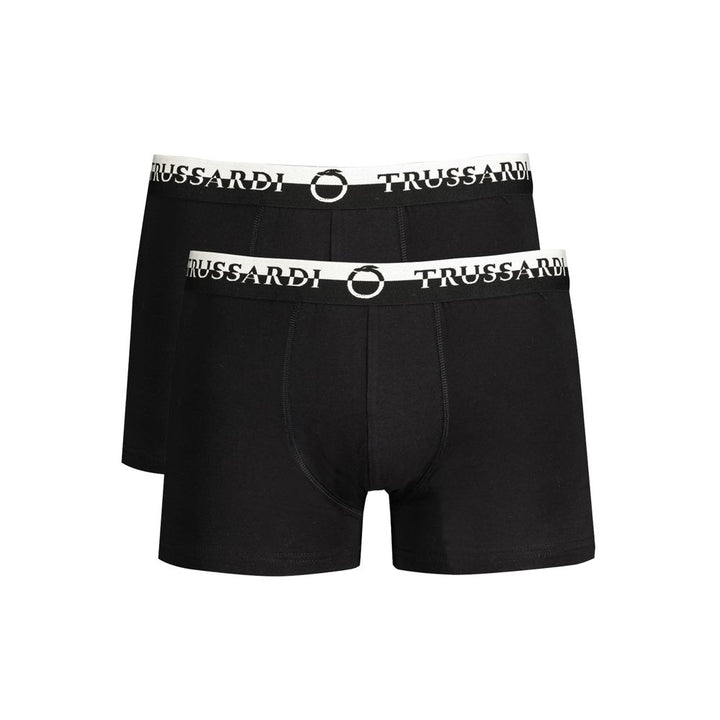 Trussardi Black Cotton Men’s Boxer