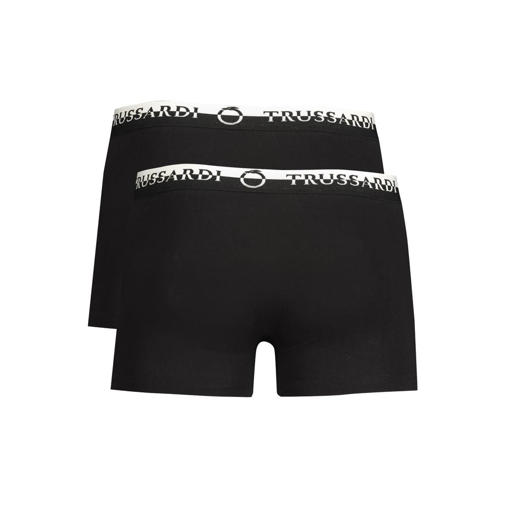 Trussardi Black Cotton Men’s Boxer