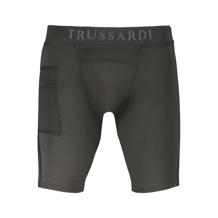 Trussardi Black Polyester Men’s Workout Legging